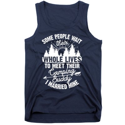 Cool Camping Buddies Gift For Wo Funny Husband & Wife Tank Top