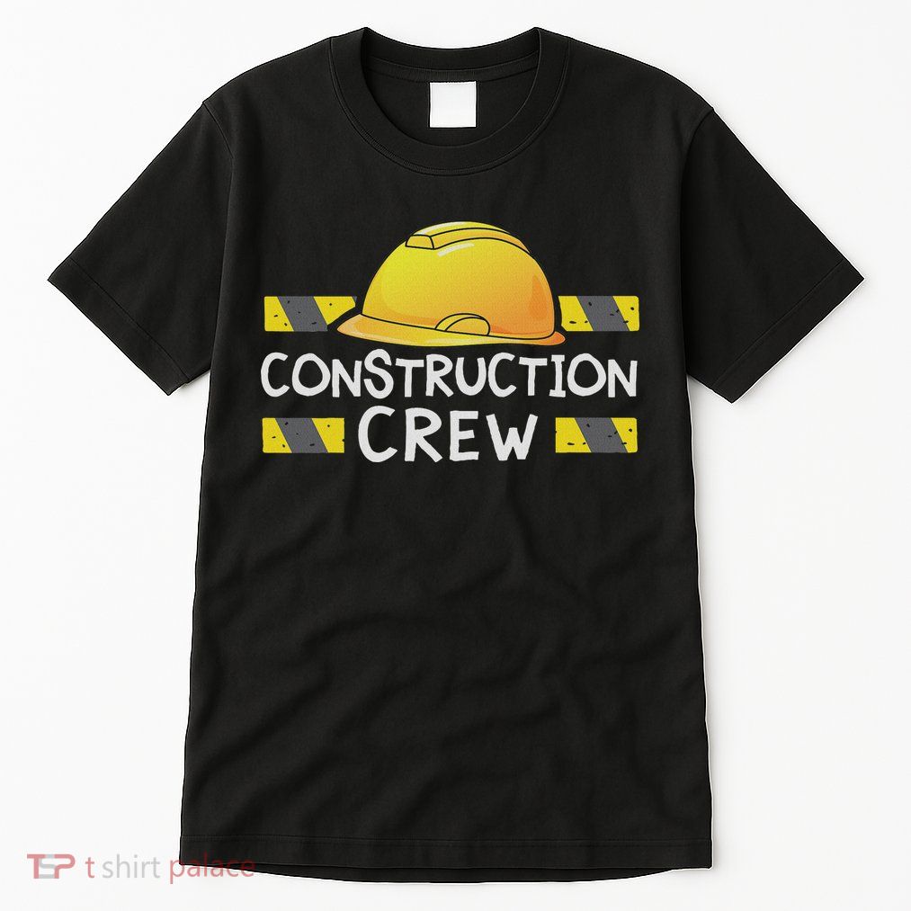 Construction Crew Birthday Party Supplies Matching Tall T-Shirt