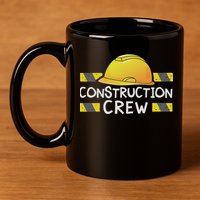 Construction Crew Birthday Party Supplies Matching 11oz C Handle Ceramic Mug