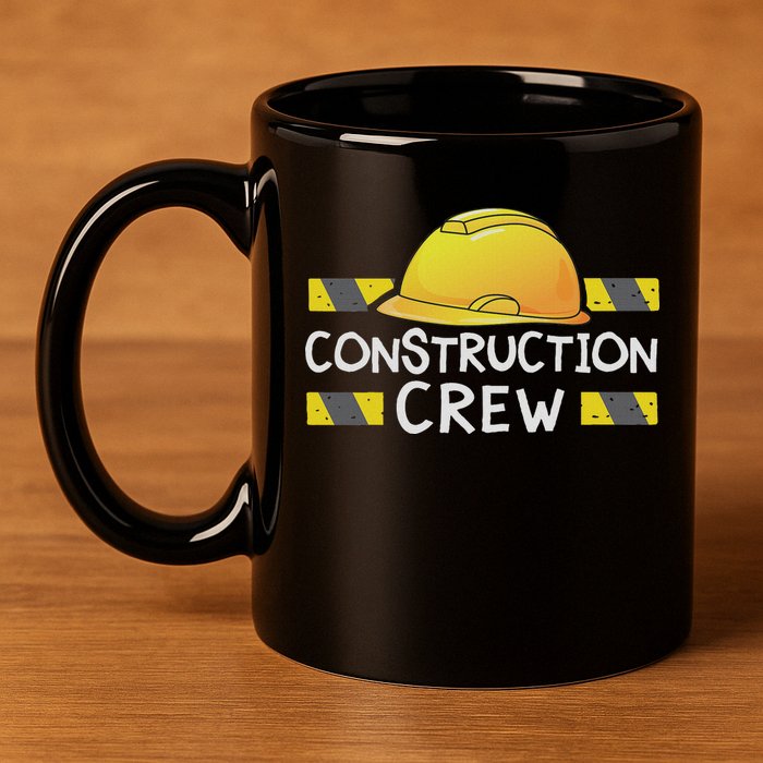 Construction Crew Birthday Party Supplies Matching 11oz C Handle Ceramic Mug