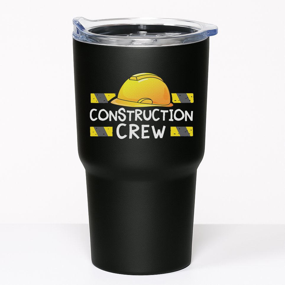 Construction Crew Birthday Party Supplies Matching Tumbler