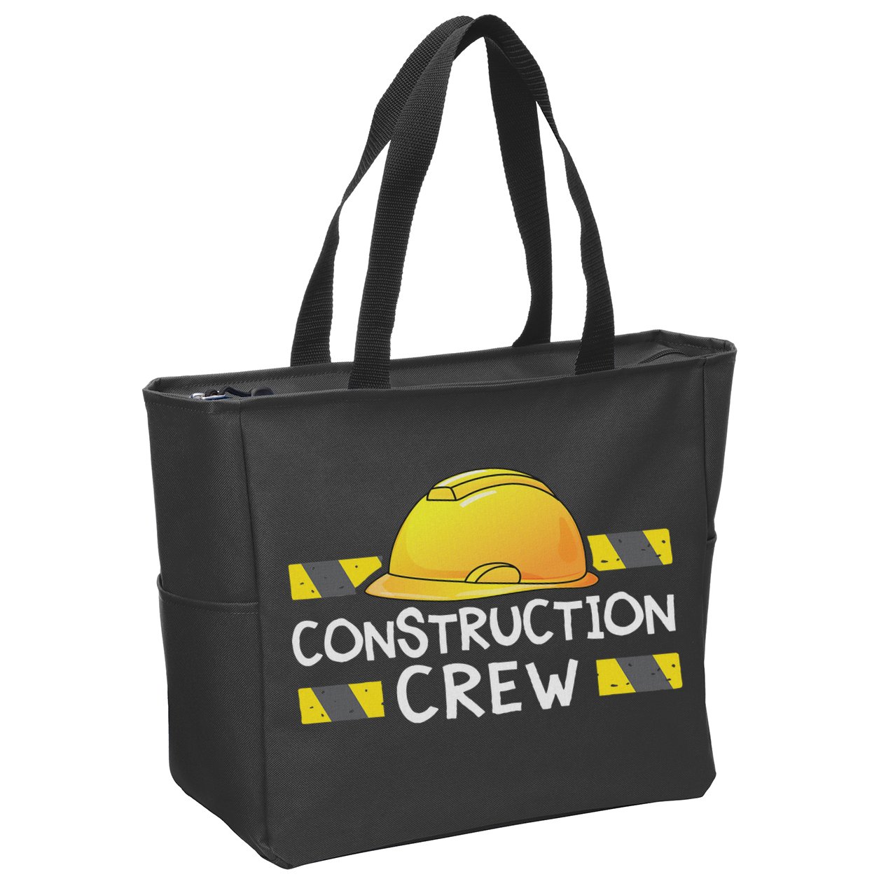 Construction Crew Birthday Party Supplies Matching Zip Tote Bag