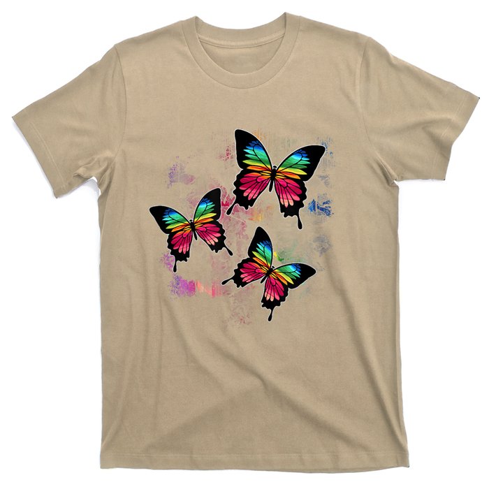 Colorful Cute Butterfly Gift Butterflies T-Shirt