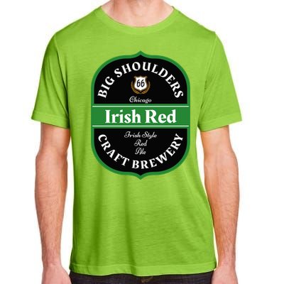 Chicago Craft Beer Irish Red Ale Logo Novelty Gift Adult ChromaSoft Performance T-Shirt