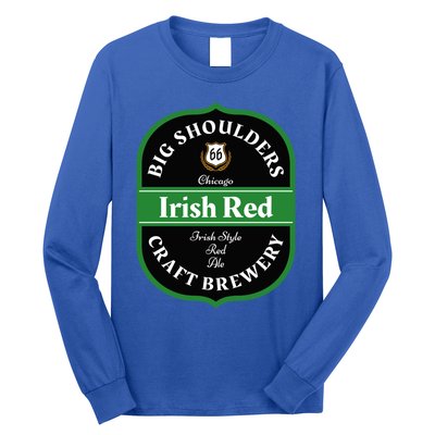 Chicago Craft Beer Irish Red Ale Logo Novelty Gift Long Sleeve Shirt