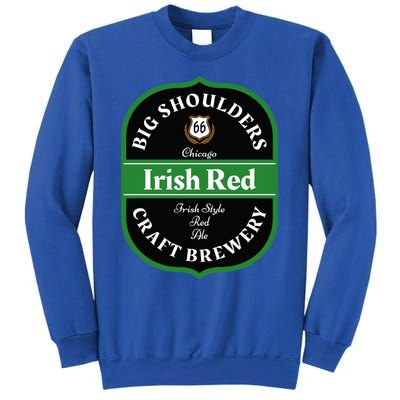 Chicago Craft Beer Irish Red Ale Logo Novelty Gift Sweatshirt