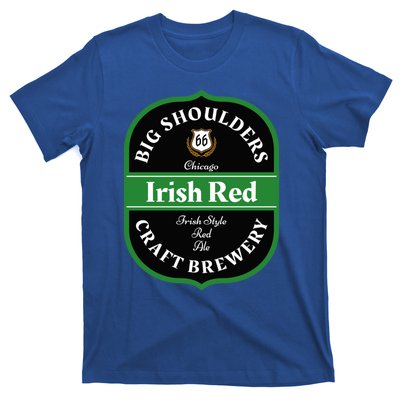 Chicago Craft Beer Irish Red Ale Logo Novelty Gift T-Shirt