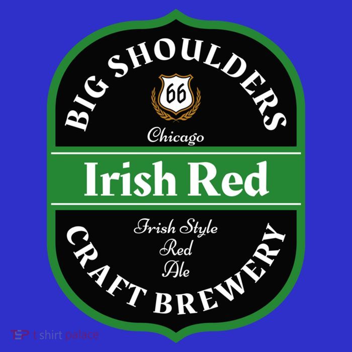 Chicago Craft Beer Irish Red Ale Logo Novelty Gift T-Shirt