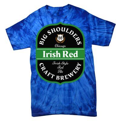 Chicago Craft Beer Irish Red Ale Logo Novelty Gift Tie-Dye T-Shirt