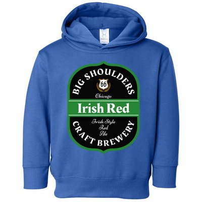 Chicago Craft Beer Irish Red Ale Logo Novelty Gift Toddler Hoodie