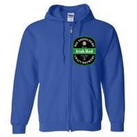 Chicago Craft Beer Irish Red Ale Logo Novelty Gift Full Zip Hoodie