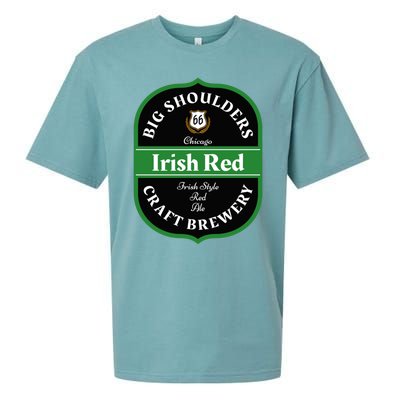 Chicago Craft Beer Irish Red Ale Logo Novelty Gift Sueded Cloud Jersey T-Shirt