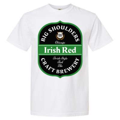 Chicago Craft Beer Irish Red Ale Logo Novelty Gift Garment-Dyed Heavyweight T-Shirt