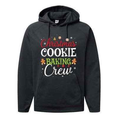 Christmas Cookie Baking Crew Funny Cookie Xmas Gifts Performance Fleece Hoodie