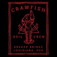 Crawfish Crew Breaux Bridge Retro Cajun Seafood Hoodie
