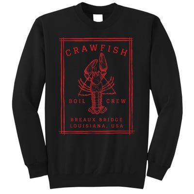 Crawfish Crew Breaux Bridge Retro Cajun Seafood Sweatshirt