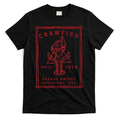 Crawfish Crew Breaux Bridge Retro Cajun Seafood T-Shirt