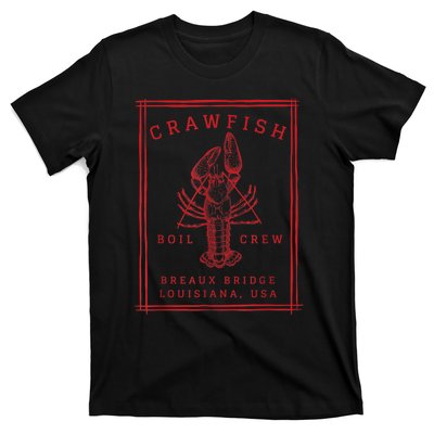 Crawfish Crew Breaux Bridge Retro Cajun Seafood T-Shirt