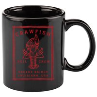 Crawfish Crew Breaux Bridge Retro Cajun Seafood 11oz C Handle Ceramic Mug