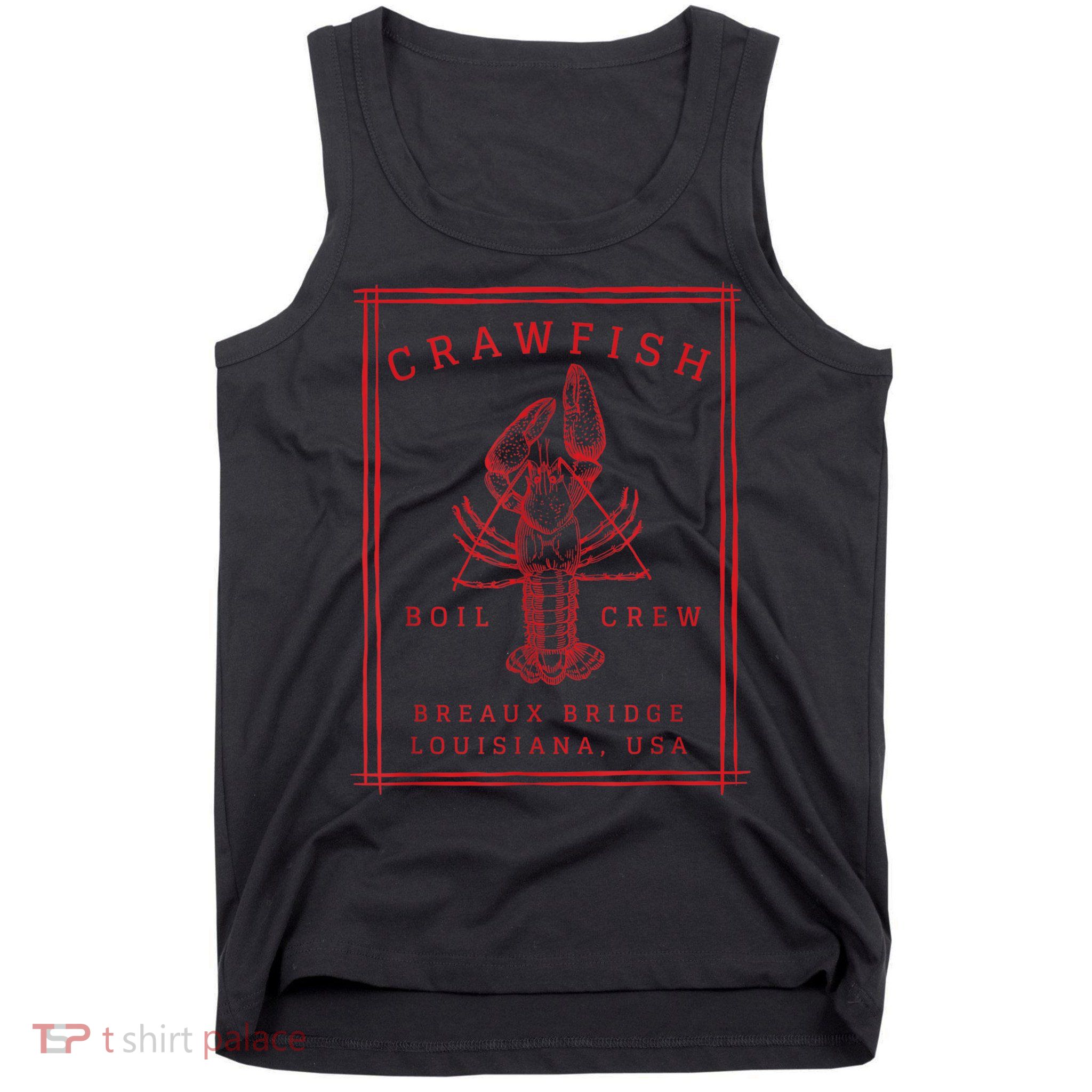 Crawfish Crew Breaux Bridge Retro Cajun Seafood Tank Top