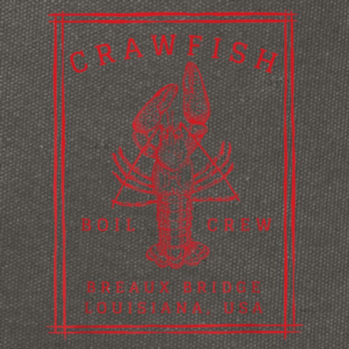 Crawfish Crew Breaux Bridge Retro Cajun Seafood Cotton Canvas Backpack