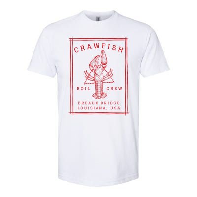 Crawfish Crew Breaux Bridge Retro Cajun Seafood Softstyle CVC T-Shirt