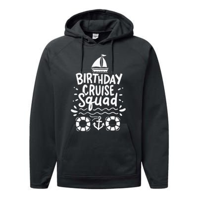 Cruising Cruise Birthday Party Performance Fleece Hoodie