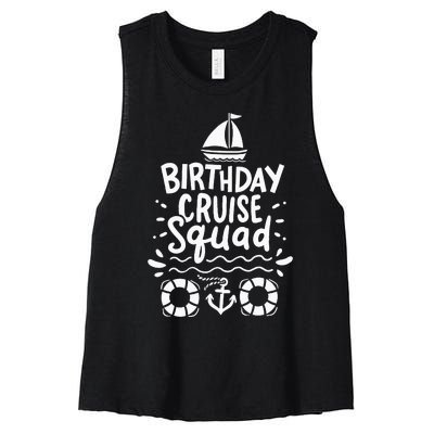 Cruising Cruise Birthday Party Women's Racerback Cropped Tank