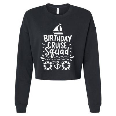 Cruising Cruise Birthday Party Cropped Pullover Crew