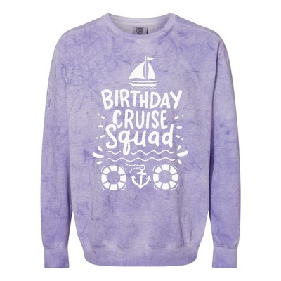 Cruising Cruise Birthday Party funny vacation Colorblast Crewneck Sweatshirt