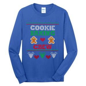 Christmas Cookie Baking Crew Funny Family Baking Cookies Cool Gift Tall Long Sleeve T-Shirt