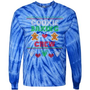 Christmas Cookie Baking Crew Funny Family Baking Cookies Cool Gift Tie-Dye Long Sleeve Shirt