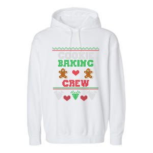 Christmas Cookie Baking Crew Funny Family Baking Cookies Cool Gift Garment-Dyed Fleece Hoodie