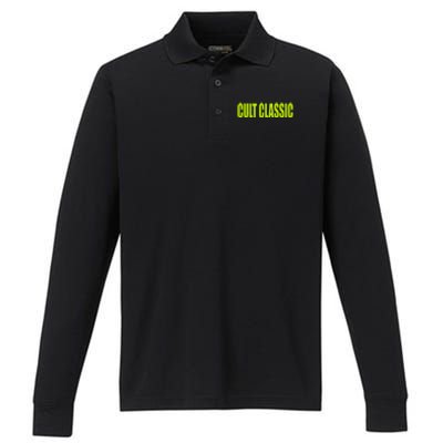 Cult Classic Brat Hyperpop Performance Long Sleeve Polo