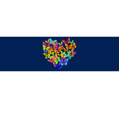 Colorful Cute Butterfly Heart Rainbow Butterflies Bumper Sticker