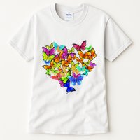 Colorful Cute Butterfly Heart Rainbow Butterflies Tall T-Shirt