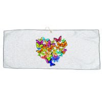 Colorful Cute Butterfly Heart Rainbow Butterflies Large Microfiber Waffle Golf Towel