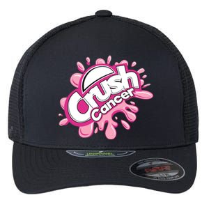 Crush Cancer Breast Cancer Awareness Flexfit Unipanel Trucker Cap