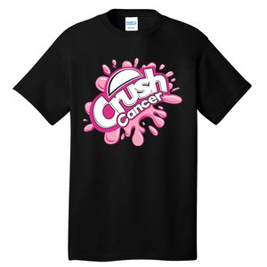 Crush Cancer Breast Cancer Awareness Tall T-Shirt