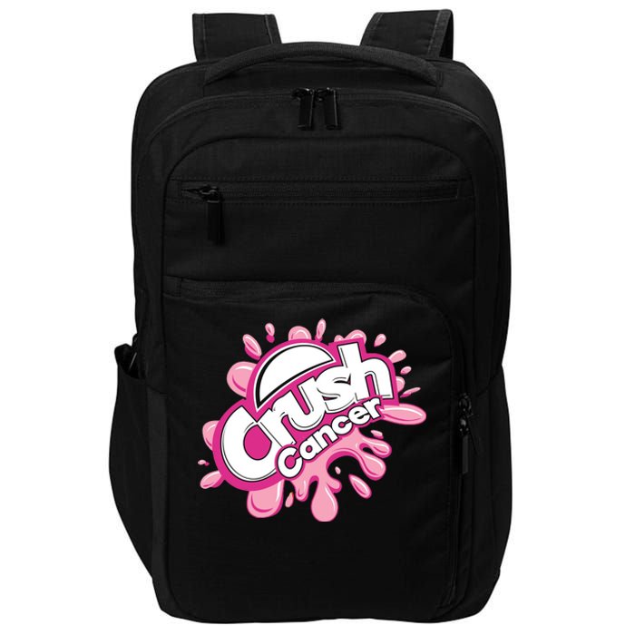 Crush Cancer Breast Cancer Awareness Impact Tech Backpack