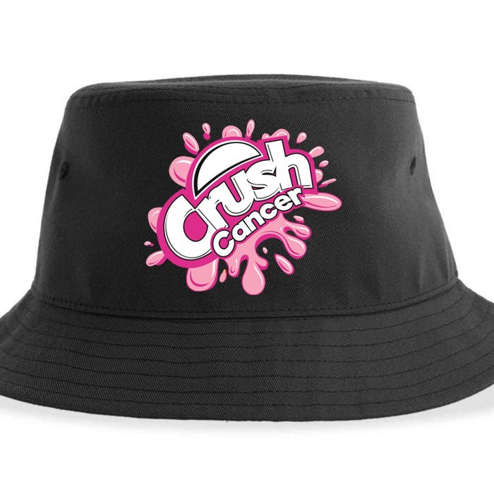 Crush Cancer Breast Cancer Awareness Sustainable Bucket Hat