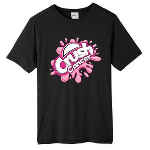 Crush Cancer Breast Cancer Awareness Tall Fusion ChromaSoft Performance T-Shirt