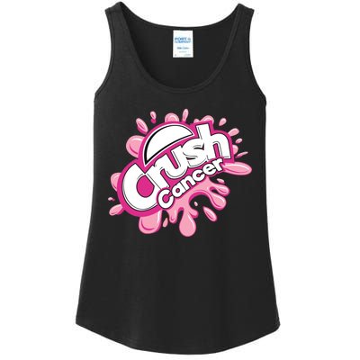 Crush Cancer Breast Cancer Awareness Ladies Essential Tank