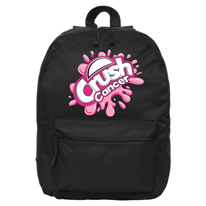 Crush Cancer Breast Cancer Awareness 16 in Basic Backpack