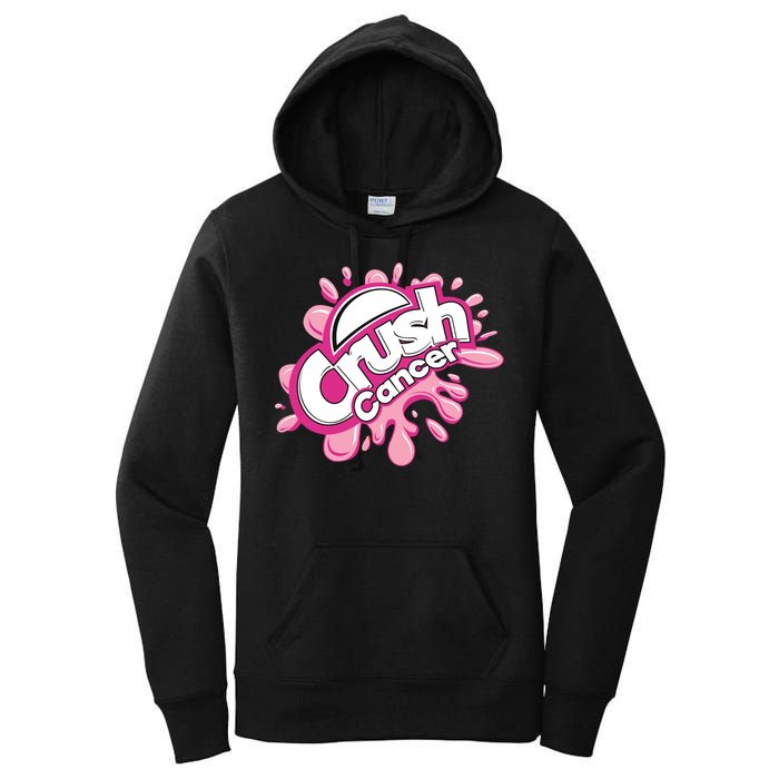 Crush Cancer Breast Cancer Awareness Women's Pullover Hoodie