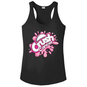 Crush Cancer Breast Cancer Awareness Ladies PosiCharge Competitor Racerback Tank