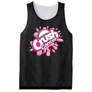 Crush Cancer Breast Cancer Awareness Mesh Reversible Basketball Jersey Tank