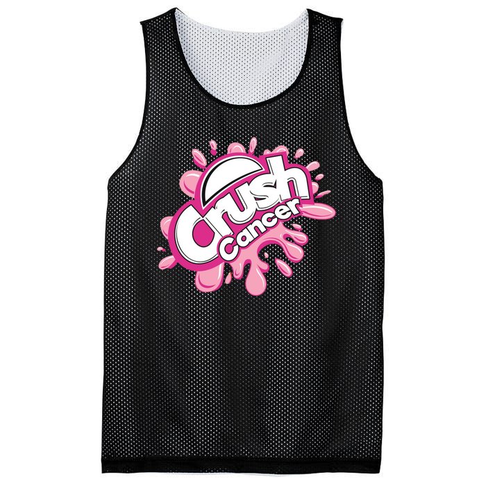 Crush Cancer Breast Cancer Awareness Mesh Reversible Basketball Jersey Tank