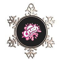 Crush Cancer Breast Cancer Awareness Metallic Star Ornament