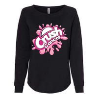 Crush Cancer Breast Cancer Awareness Womens California Wash Sweatshirt